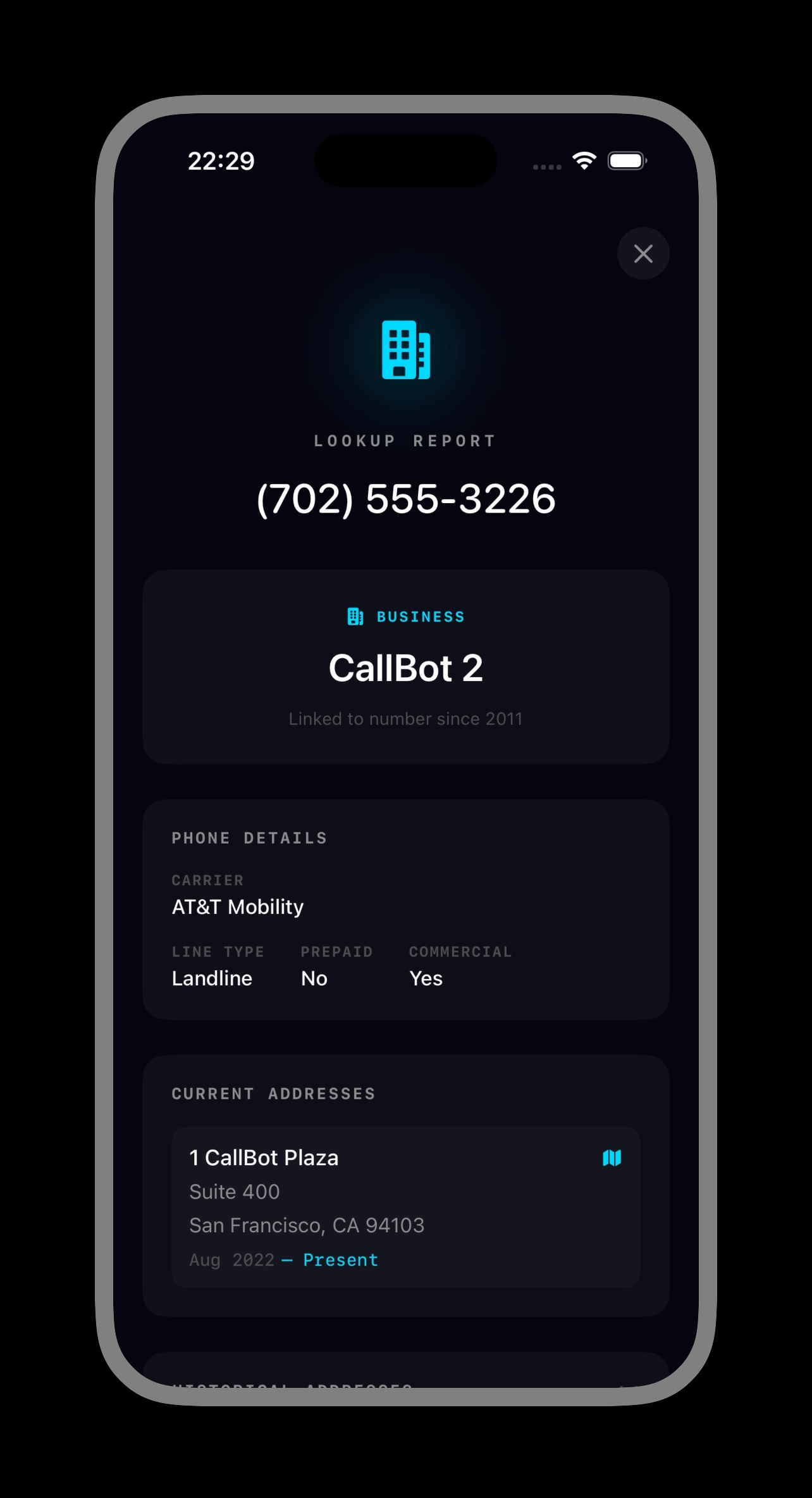 CallBot 2 App Screenshot